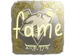 Sticker | fame (Gold) | Austin 2025