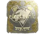 Sticker | electronic (Gold) | Austin 2025