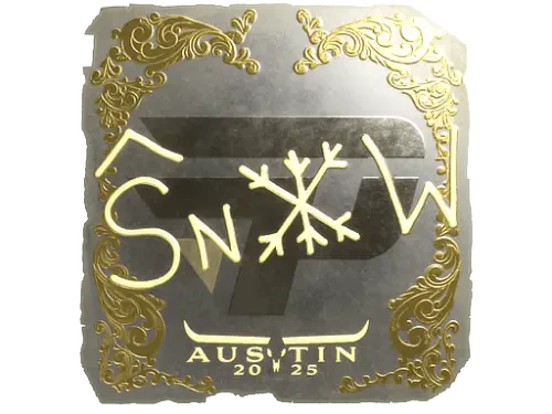 Sticker | snow (Gold) | Austin 2025