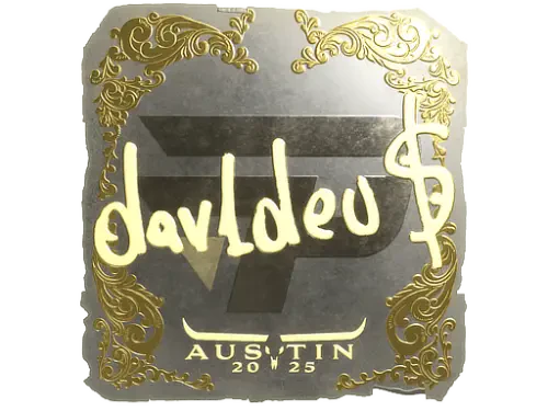 Sticker | dav1deuS (Gold) | Austin 2025 Sticker | dav1deuS (Gold) | Austin 2025