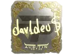 Sticker | dav1deuS (Gold) | Austin 2025