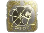 Sticker | skullz (Gold) | Austin 2025