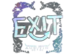 Sticker | exit (Holo) | Austin 2025