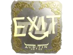 Sticker | exit (Gold) | Austin 2025
