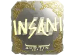 Sticker | insani (Gold) | Austin 2025