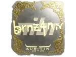 Sticker | brnz4n (Gold) | Austin 2025