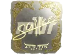 Sticker | saffee (Gold) | Austin 2025