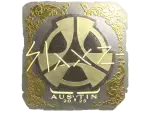 Sticker | slaxz- (Gold) | Austin 2025