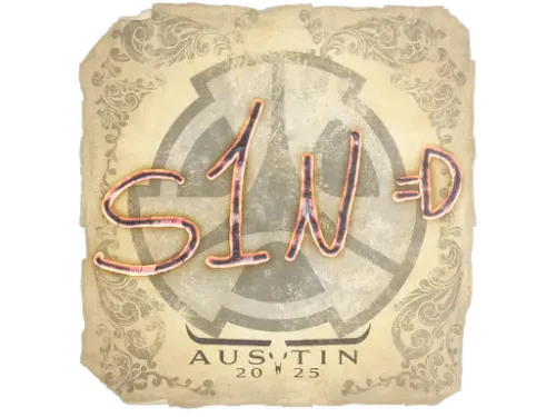 Sticker | s1n | Austin 2025