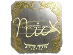 Sticker | nicx (Gold) | Austin 2025