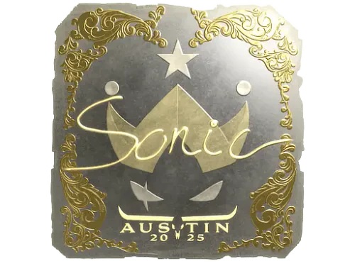 Sticker | Sonic (Gold) | Austin 2025 Sticker | Sonic (Gold) | Austin 2025