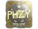 Sticker | phzy (Gold) | Austin 2025