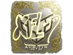 Sticker | xfl0ud (Gold) | Austin 2025