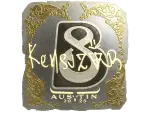 Sticker | kensizor (Gold) | Austin 2025
