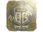 Sticker | nicoodoz (Gold) | Austin 2025