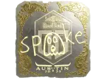 Sticker | spooke (Gold) | Austin 2025
