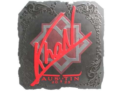 Sticker | khaN (Foil) | Austin 2025 Sticker | khaN (Foil) | Austin 2025