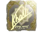 Sticker | khaN (Gold) | Austin 2025