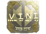 Sticker | VINI (Gold) | Austin 2025