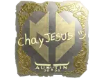 Sticker | chayJESUS (Gold) | Austin 2025
