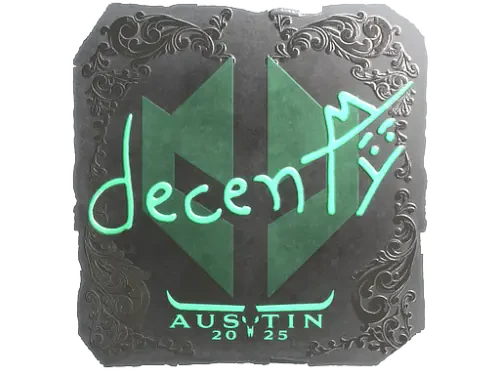 Sticker | decenty (Foil) | Austin 2025 Sticker | decenty (Foil) | Austin 2025