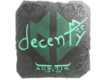 Sticker | decenty (Foil) | Austin 2025