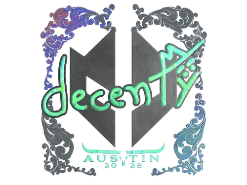 Sticker | decenty (Holo) | Austin 2025 Sticker | decenty (Holo) | Austin 2025