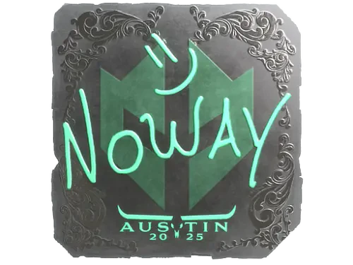 Sticker | noway (Foil) | Austin 2025
