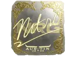 Sticker | nitr0 (Gold) | Austin 2025