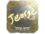 Sticker | jeorge (Gold) | Austin 2025