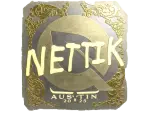 Sticker | nettik (Gold) | Austin 2025