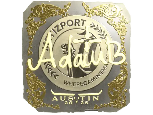 Sticker | adamb (Gold) | Austin 2025 Sticker | adamb (Gold) | Austin 2025