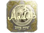 Sticker | adamb (Gold) | Austin 2025