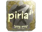 Sticker | piriajr (Gold) | Austin 2025