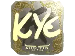 Sticker | kye (Gold) | Austin 2025