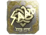 Sticker | saadzin (Gold) | Austin 2025