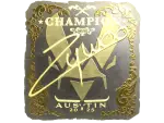 Sticker | ZywOo (Gold, Champion) | Austin 2025