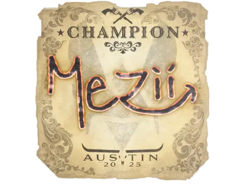 Sticker | mezii (Champion) | Austin 2025 Sticker | mezii (Champion) | Austin 2025