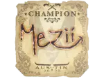 Sticker | mezii (Champion) | Austin 2025