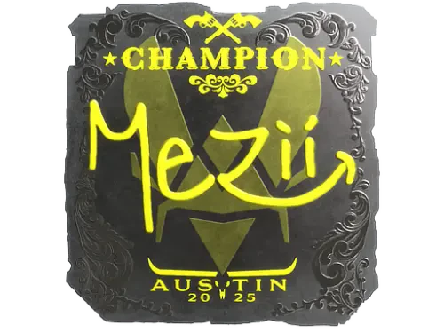Sticker | mezii (Foil, Champion) | Austin 2025