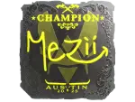 Sticker | mezii (Foil, Champion) | Austin 2025