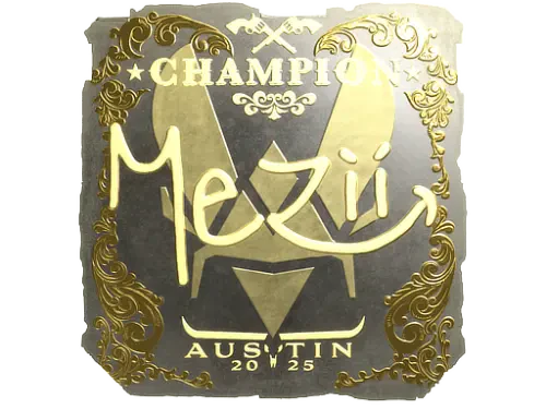 Sticker | mezii (Gold, Champion) | Austin 2025 Sticker | mezii (Gold, Champion) | Austin 2025