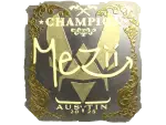 Sticker | mezii (Gold, Champion) | Austin 2025