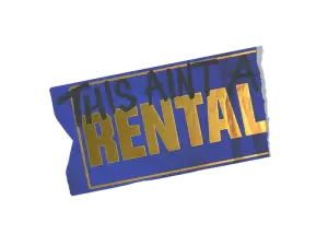 Sticker | Ain't A Rental (Foil)