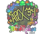 Sticker | apEX (Holo) | Budapest 2025