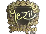 Sticker | mezii (Gold) | Budapest 2025