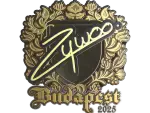 Sticker | ZywOo (Gold) | Budapest 2025