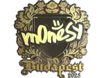 Sticker | m0NESY (Gold) | Budapest 2025