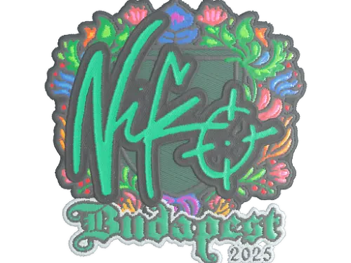 Sticker | NiKo (Embroidered) | Budapest 2025 Sticker | NiKo (Embroidered) | Budapest 2025