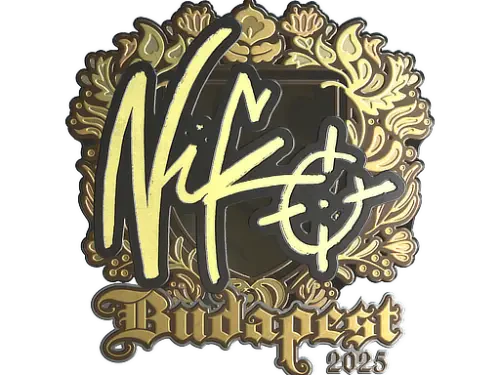 Sticker | NiKo (Gold) | Budapest 2025 Sticker | NiKo (Gold) | Budapest 2025